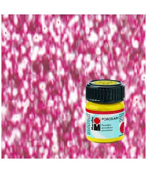 COLORI per tessuti MARABU ROSA COLLA GLITTER carta vetro legno base acqua  533