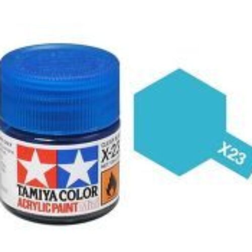 Colore vernice acrilica Tamiya per modellismo statico X23 blu lucido