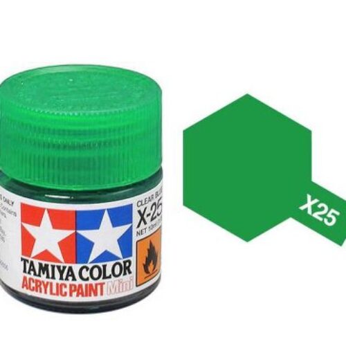 Colore vernice acrilica Tamiya per modellismo statico X25 verde lucido