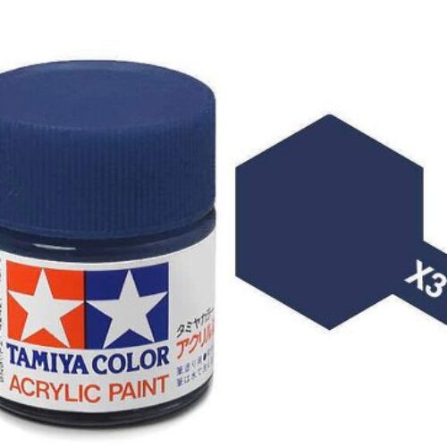 Colore vernice acrilica Tamiya per modellismo statico X3 blu lucido