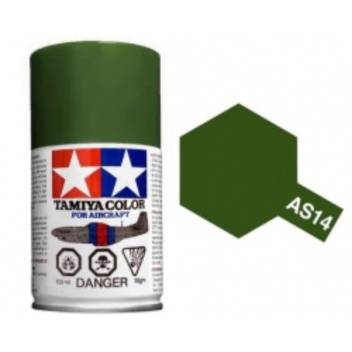 Spray Tamiya AS-14 Olive Green 100ml modellismo statico