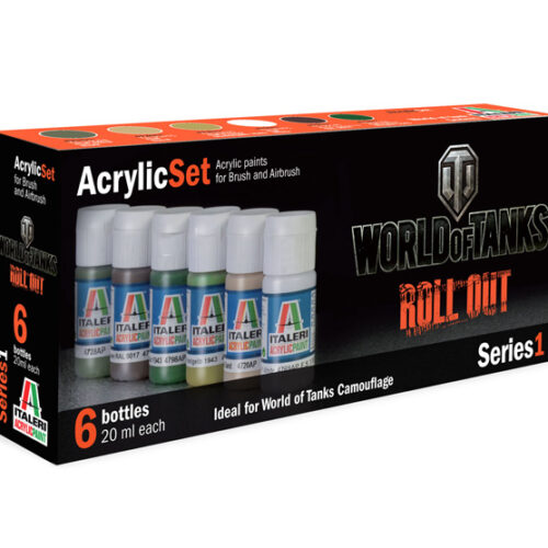 Set 6 Colori Italeri World of Tanks Acriylic Set Series 1