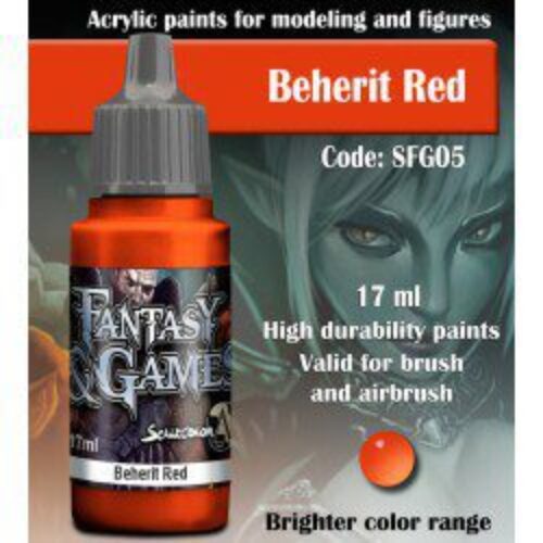 COLORE SCALE75 CODICE SFG05 – BEHERIT RED – CONFEZIONE DA 17 ml