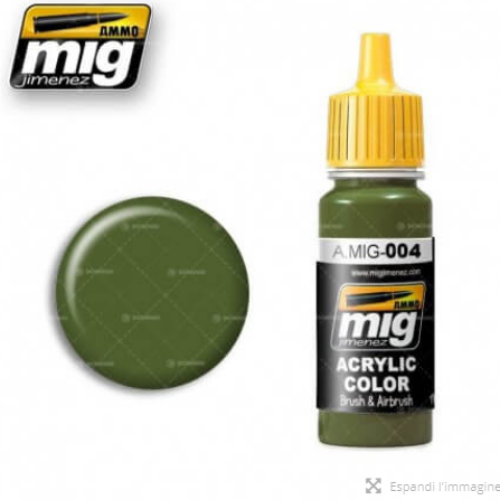 Ammo Mig 004 RAL 6011 B RESEDAGRÜN     17ml. Colore acrilico Modellismo