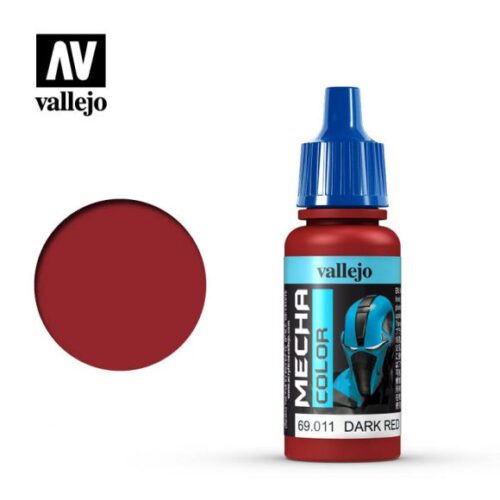 69011 DARK RED Vallejo Mecha 17ml colore acrilico satinato plastico