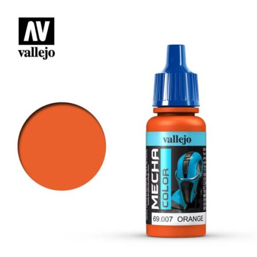 69007 ORANGE Vallejo Mecha 17ml colore acrilico satinato plastico