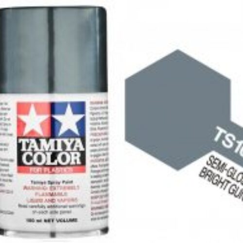 Spray Tamiya TS-100 SEMIGLOSS BRIGHT GUN METAL 100ml modellismo statico