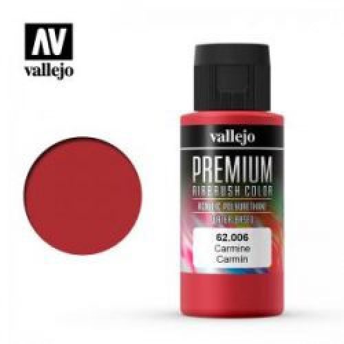 62006 VALLEJO PREMIUM AIRBRUSH: CARMIN (60ML)