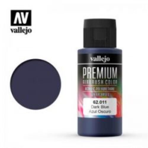 62011 VALLEJO PREMIUM AIRBRUSH: DARK BLUE (60ML)