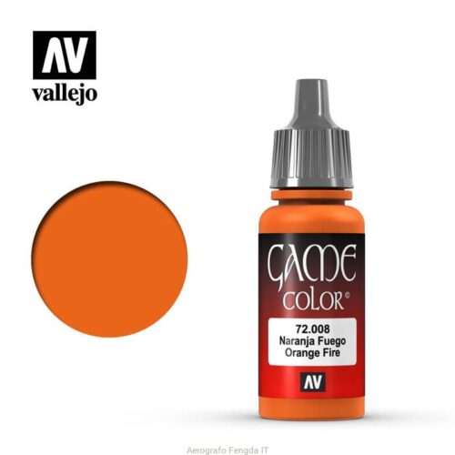 72008 Vallejo Game Color Orange Fire Colore acrilico Modellismo e Miniature 17ml