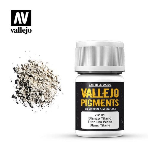 73.101 VALLEJO PIGMENTS: TITANIUM WHITE (35ML)