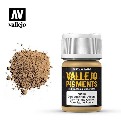 73.103 VALLEJO PIGMENTS: DARK YELLOW OCHRE (35ML)