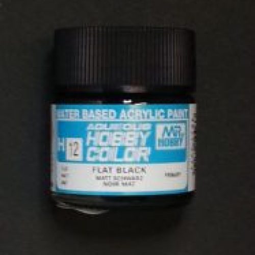 012 black flat 10ml Hobby Color Gunze Sangyo acrilico modellismo white flat