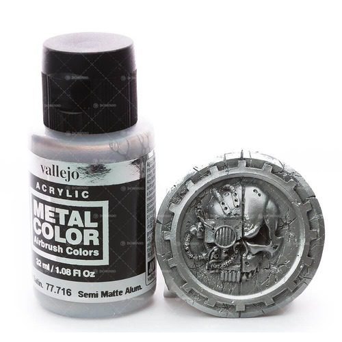 77.716 Vallejo Metal Colors: Semi Matt Aluminium (32ml)