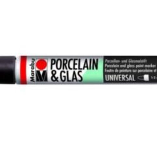 Pennarello per Porcellana e Vetro Porcelain And Glas Paint Marker 073 Nero MARABU