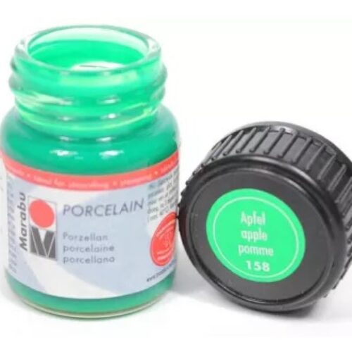 COLORE PER PORCELLANA PORCELAINE PAINT 15ml 158 Mela Vasetto 15ml MARABU