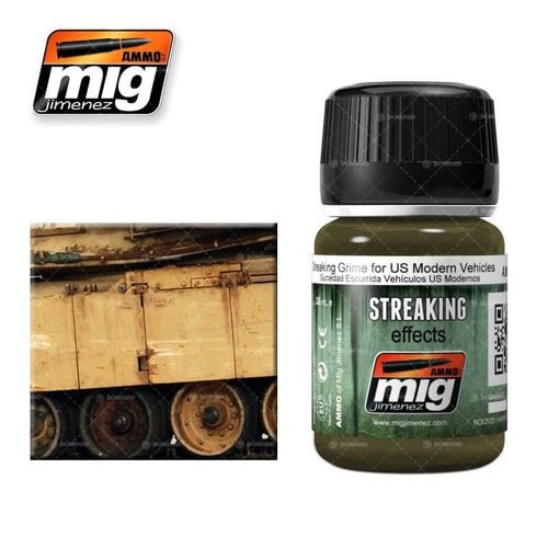 1207 Ammo Mig:Streaking Grime For US Modern Vehicles (35ML) AMMO MIG