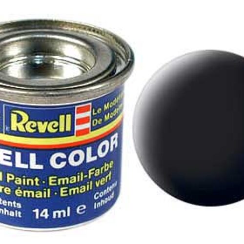 08 Smalto Revell Nero, Opaco, Barattolino da 14 ml RAL 9011