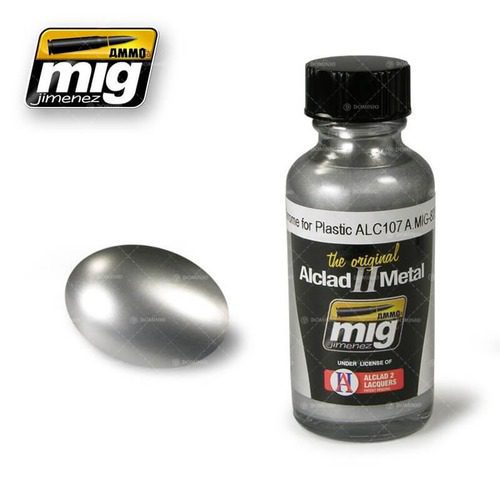 ALC107 ALCLAD II AMMO MIG CHROME FOR PLASTIC (30ML) A.MIG-8205