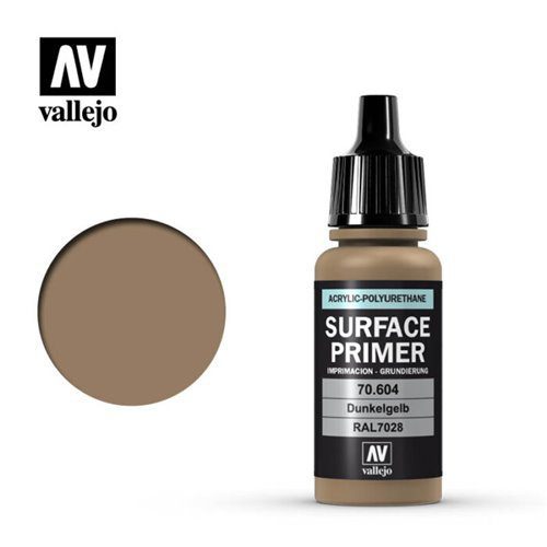 70604 Vallejo Primer: GERMAN DARK YELLOW ACR-POL (17ml)