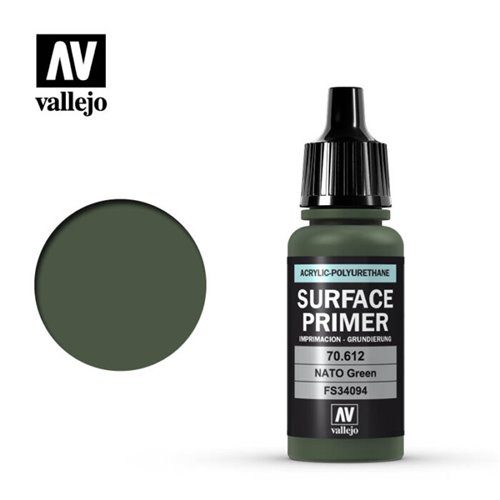 70612 Vallejo Primer:  NATO GREEN ACR-POL (17ml)