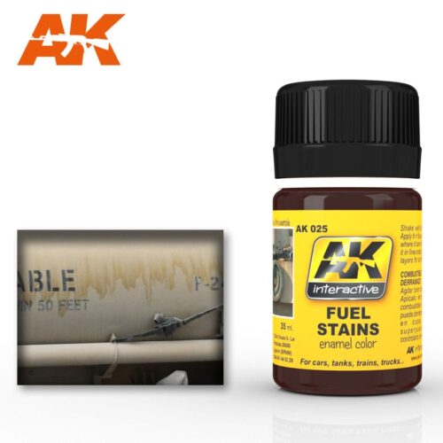 AK025 FUEL STAINS; 35ml AK INTERACTIVE