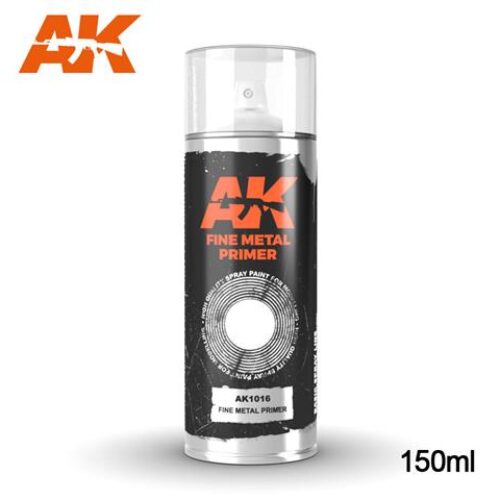 AK1016 Fine Metal Primer – Spray 150ml AK INTERACTIVE