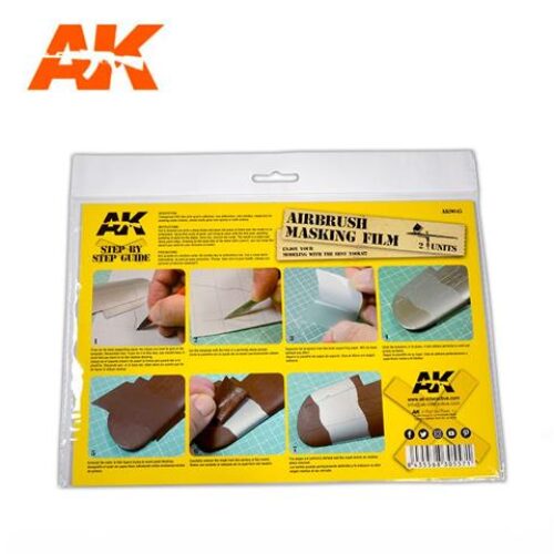 AK INTERACTIVE: AIRBRUSHING MASKING FILM (2 UNITS SIZE A4) AK9045