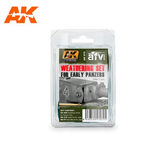 AK072 EARLY PANZERS WEATHERING SET AK INTERACTIVE