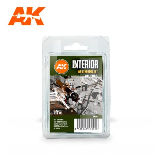 AK091 INTERIOR WEATHERING SET AK INTERACTIVE