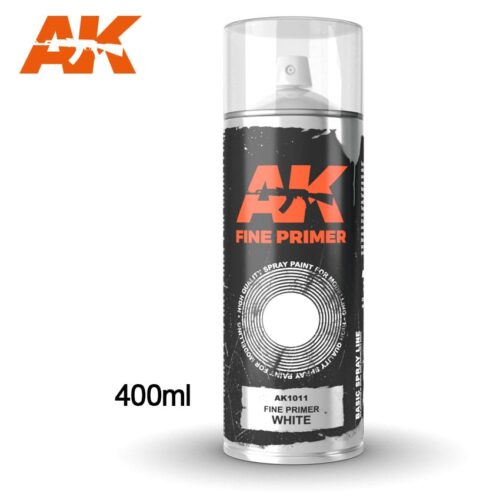 AK1011 FINE PRIMER BIANCO SPRAY – 400ml AK INTERACTIVE