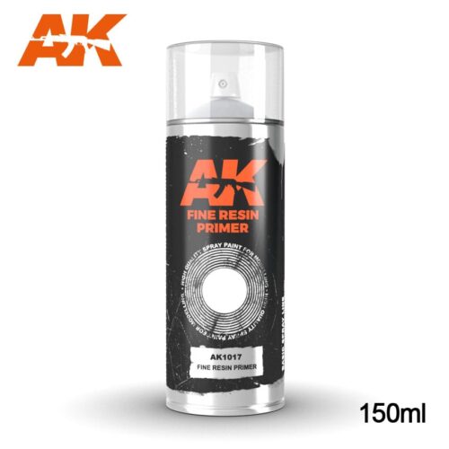 AK1017 FINE RESIN PRIMER SPRAY- 150ml AK INTERACTIVE