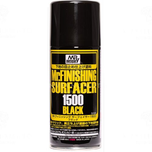 Finishing Surfacer spray 1500 Black Gunze B526