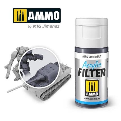 AMIG0801 ACRYLIC FILTER Basalt – filtro acrilico da 15ml AMMO MIG