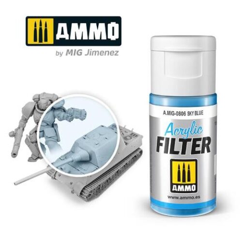 AMIG0806 ACRYLIC FILTER Sky Blue – filtro acrilico da 15ml AMMO MIG