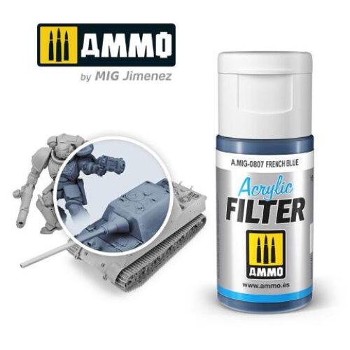 AMIG0807 ACRYLIC FILTER French Blue – filtro acrilico da 15ml AMMO MIG