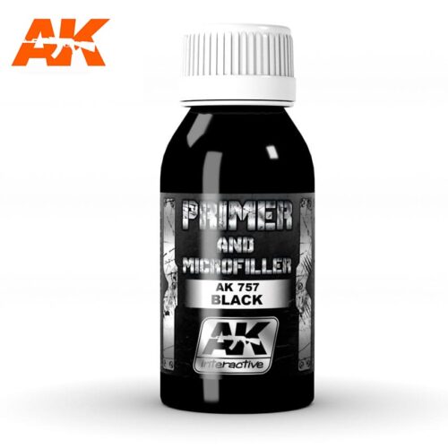 BLACK PRIMER AND MICROFILLER 100ml AK INTERACTIVE AK757