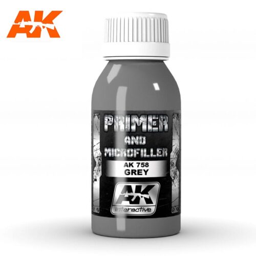 GREY PRIMER AND MICROFILLER 100ml AK INTERACTIVE AK758