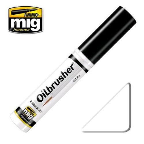 3501 BIANCO OILBRUSHER AMMO MIG COLORE AD OLIO