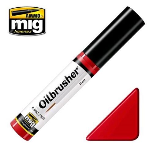 3503 ROSSO OILBRUSHER AMMO MIG COLORE AD OLIO