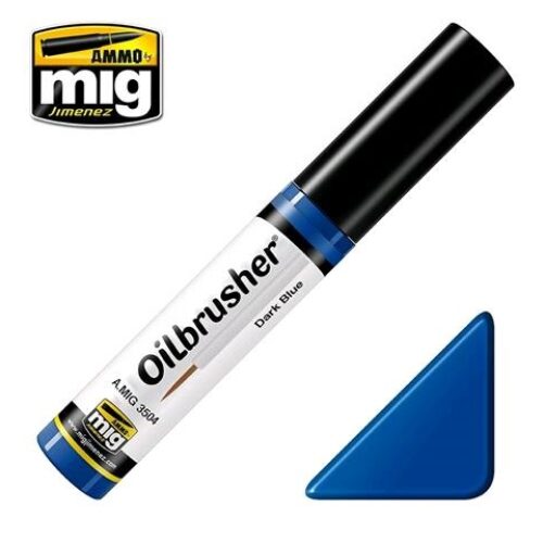 3504 BLU SCURO OILBRUSHER AMMO MIG COLORE AD OLIO