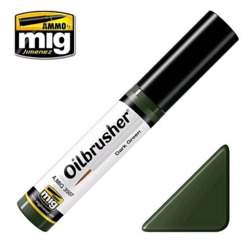 3507 VERDE SCURO OILBRUSHER AMMO MIG COLORE AD OLIO