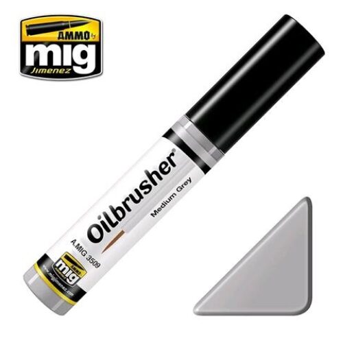 3509 GRIGIO MEDIO OILBRUSHER AMMO MIG COLORE AD OLIO