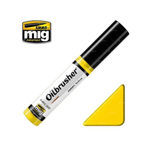 3502 GIALLO OILBRUSHER AMMO MIG COLORE AD OLIO