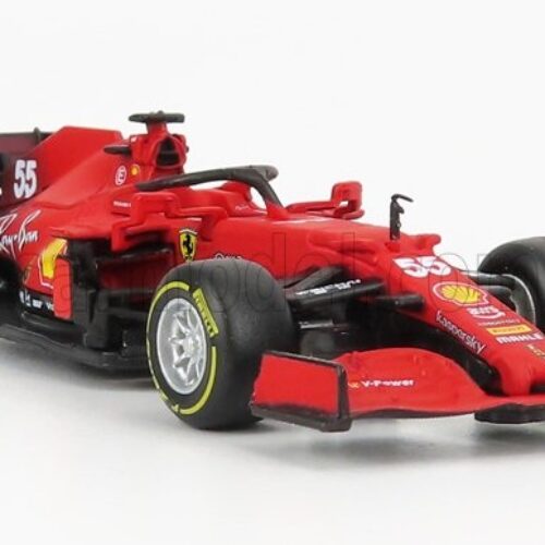 FERRARI F1 SF21, senza pilota, 2021 N 55 CARLOS SAINZ- Scala 1:43 Scala 1:43 Bburago 36829SA