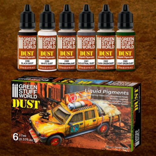 10127 LIQUID PIGMENTS SET – DUST GREEN STUFF WORLD (Copy)