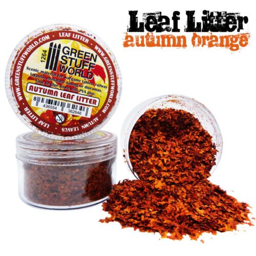 1264 LEAF LITTER – AUTUMN ORANGE – 10gr GREEN STUFF WORLD