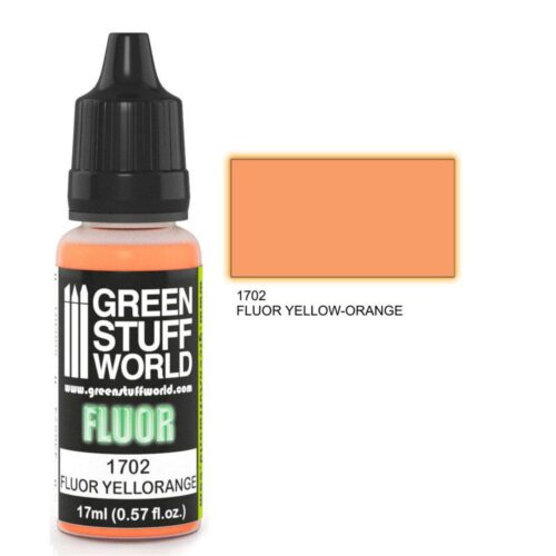 1702 FLUOR PAINT YELLOW-ORANGE GREEN STUFF WORLD