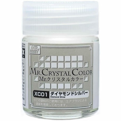 XC-01 Mr.Cristal Color Diamond Silver (18 ml) Hobby Color Gunze colore acrilico modellismo