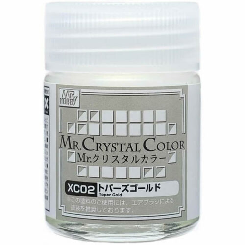 XC-02 Mr.Cristal Color Topaz Gold (18 ml) Hobby Color Gunze colore acrilico modellismo